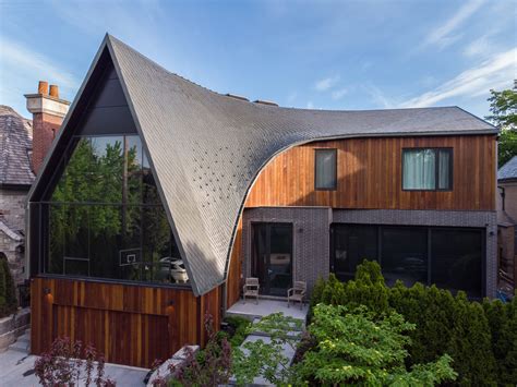 A Swirling Zinc Roof Brought A House To Life In Toronto