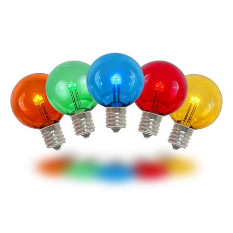 Multi Colored Led G30 Glass Globe Light Bulbs Novelty Lights