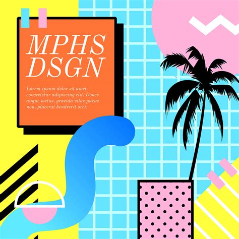 The group designed postmodern furniture, lighting, fabrics, carpets, ceramics, glass and metal objects. Memphis Design Composition Vector - Download Free Vectors ...