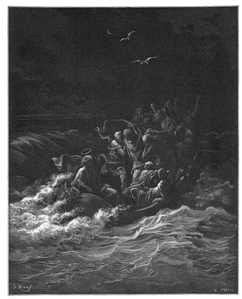 19 Jesus Stilling The Tempest Gustave Doré Gustave Dore Bible