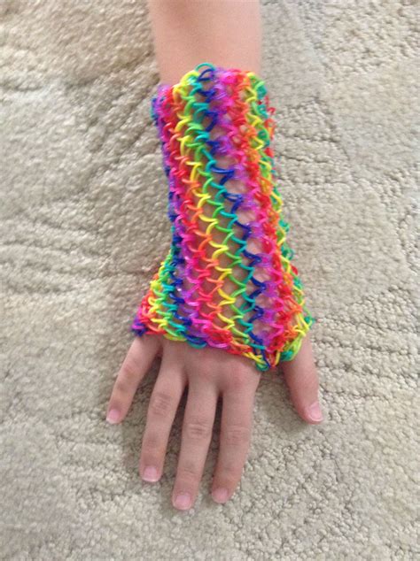 Diy Rainbow Loom Dragon Scale Cufffingerless Glove Vikingdragon