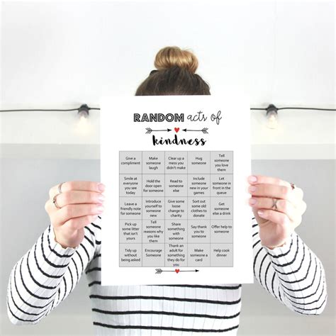 random acts of kindness poster kindness quote print teaching etsy
