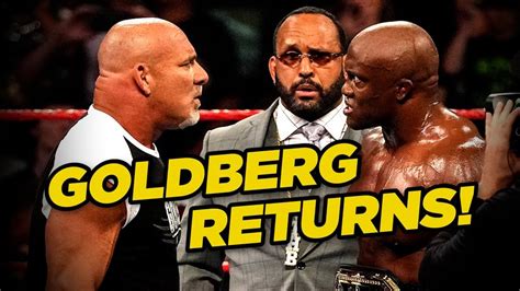 Goldberg Returns On Wwe Raw Video