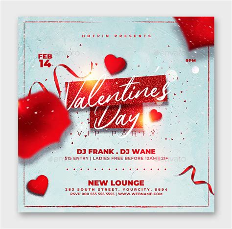 Valentines Day Party Flyer Template Psd Ksioks