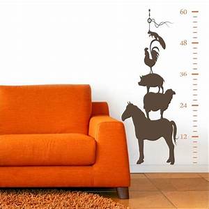 Growth Chart Horse Sheep Pig Rooster Squirrel 30x60 Inch