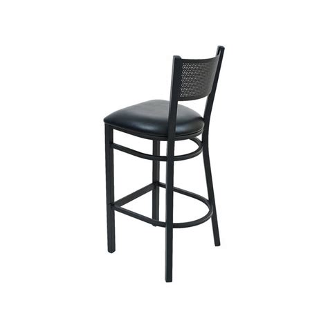Cafe Bar Stool High Chair Black Steel