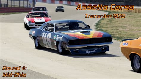 Assetto Corsa Trans Am 1970 Season Round 4 Mid Ohio YouTube