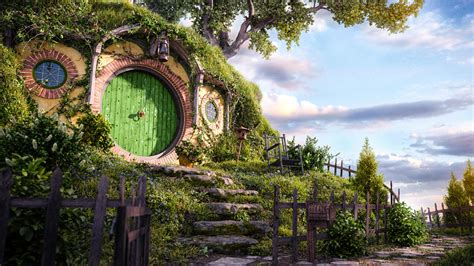 Bag End The Shire The Lord Of The Rings House Artwork Digital Art The
