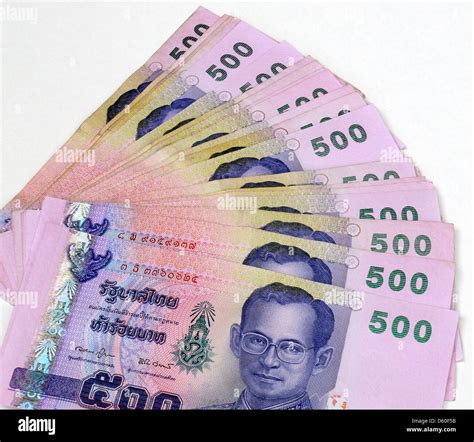 Thailand 500 Five Hundred Baht Bank Notes Stock Photo Alamy