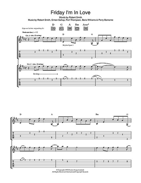 Friday i'm in love lyrics. Friday I'm In Love Guitar Tab by The Cure (Guitar Tab - 37721)