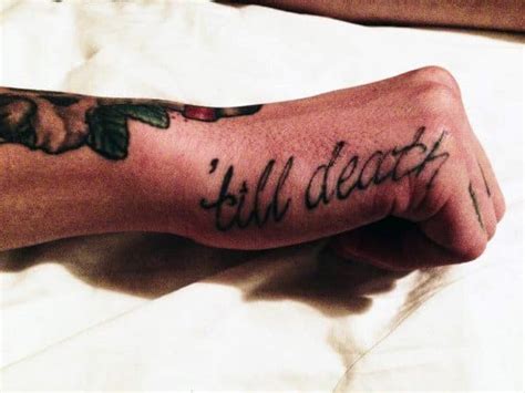 Lots of designs come which cover forearms, hands, and finger as well. 40 Side Hand Tattoos For Men - Palm Edge Design Ideas
