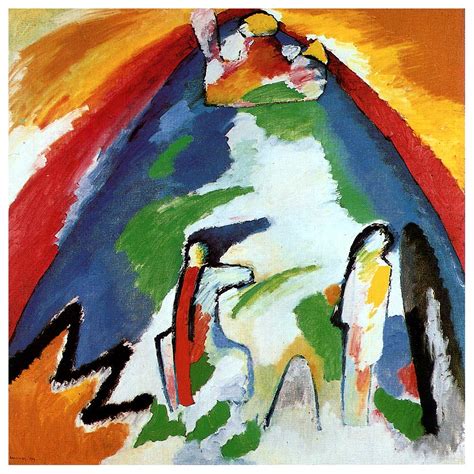 A Mountain 1909 Wassily Kandinsky