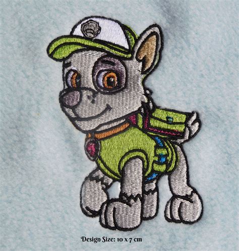 Paw Patrol Rocky Embroidered Blanket Personalized Embroidered