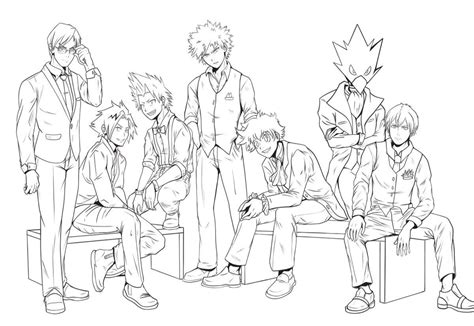 Anime Coloring Pages Mha Coloring And Drawing