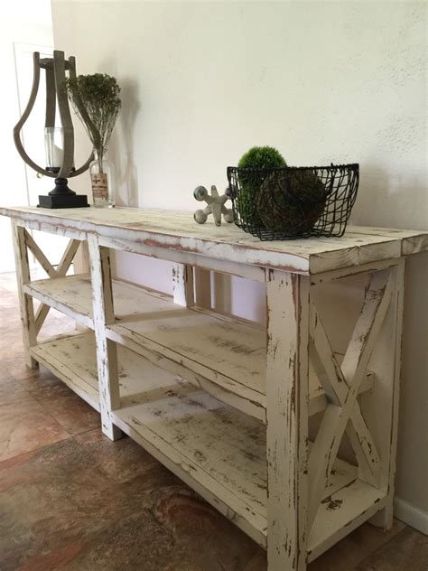 Farmhouse Console Entryway Foyer Table Etsy