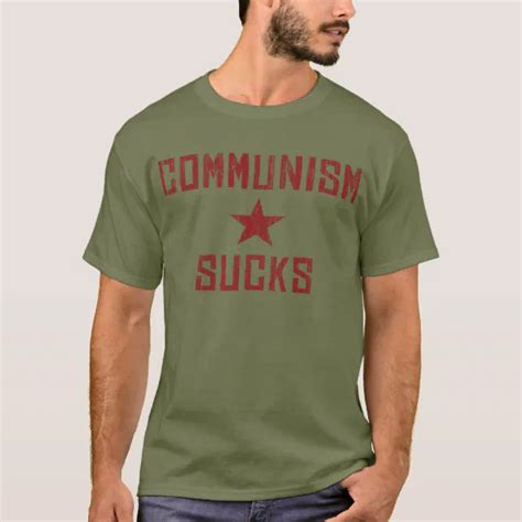 Communism Sucks America First Anti Communist T Shirt Zazzle