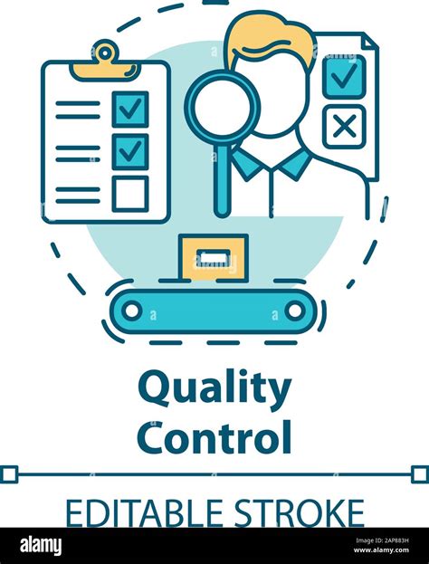 Quality Control Concept Icon Characteristics Monitoring Check Product