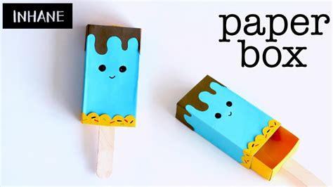 Box Origami Cute Ice Lolly Paper Box Youtube