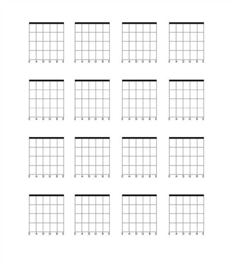 5 Guitar Chord Chart Templates Doc Excel Pdf Free And Premium