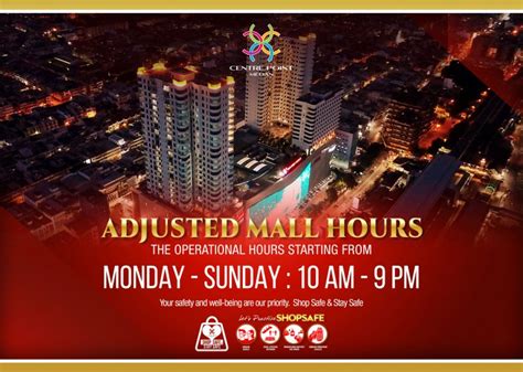 Adjusted Mall Hours | Medan Centre Point