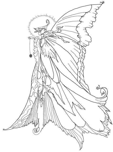 Intricate Fairy Coloring Pages At Free