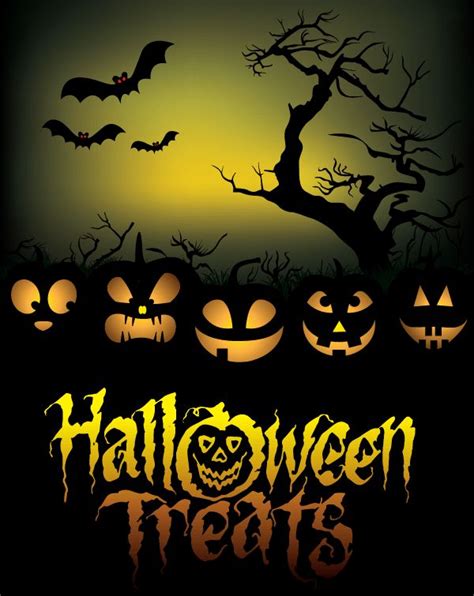 Free Halloween Treats Poster Vector Graphics | Halloween graphics, Halloween vector, Free halloween