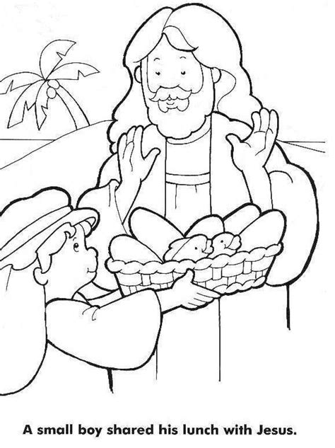 Use the jesus feeds the multitude coloring page as a fun activity for your next children's sermon. Image result for feeding the 5,000 coloring pages | Sunday ...