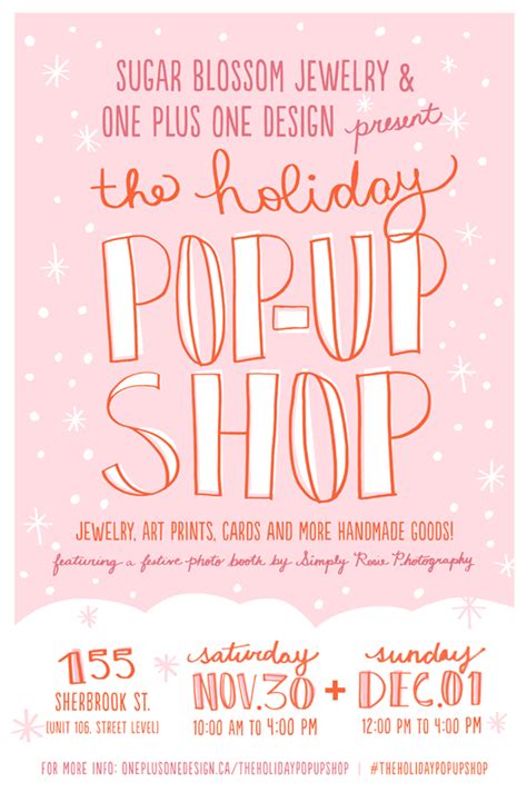 The Holiday Pop Up Shop Pop Up Shop Event Poster Design Holiday Pops