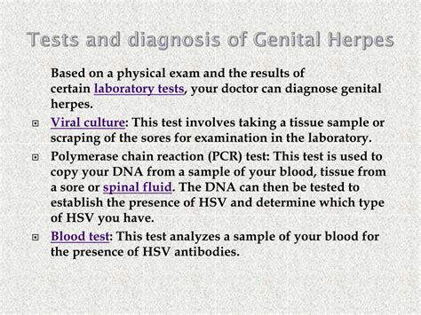 Ppt Genital Herpes Symptoms Causes Diagnosis And Treatment