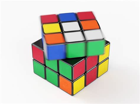 3d Model Animated Rubik Cube Speed Solve Animation
