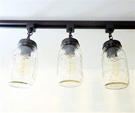 Mason Jar Track Lighting New Quarts Trio The Lamp Goods