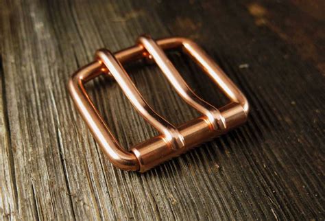 Double Prong Copper Belt Buckle Extra Strong All Widths