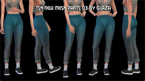 Pants 03 At All By Glaza • Sims 4 Updates Sims 4 Clothing Pants Sims 4