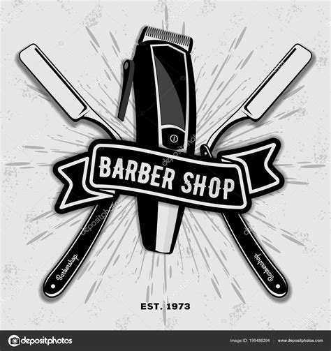 Barber Shop Logo Svg