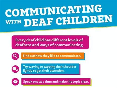Tips For Communicating With Deaf Children Teaching Resources