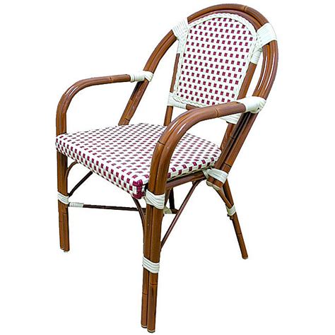 These traits make french bistro chairs an ideal choice for both outdoor patios and interior dining rooms. High Street Market: French Rattan Bistro Chair