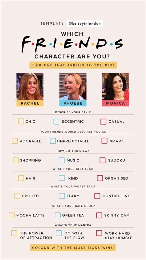 You're very cool and you love food (you don't like sharing it though)! Tv & Film - Instagram Story Templates | Friends episodes, Friends tv show, Friends tv