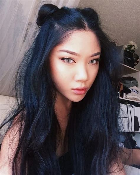 Midnight Blue Hair ผมสีน้ำเงินหม่นๆ ที่คนสายดาร์กต้องโดน Hair Looks