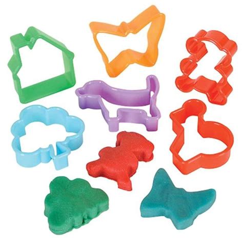 Kidsco Kids Play Dough And Cutter Set 8 Pieces Multi Colored Modeling