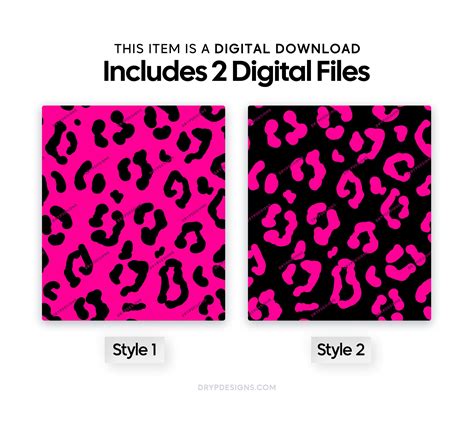 Hot Pink Black Seamless Leopard Print Pattern — Drypdesigns