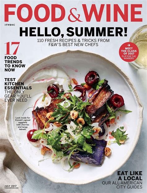 As an added bonus, your magazines will continue annually. 'Food & Wine' Magazine Will Move to Alabama