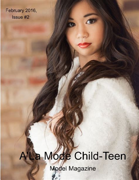Ala Mode Child Teen Model Magazine By Tasha Walker Carroll Blurb Books