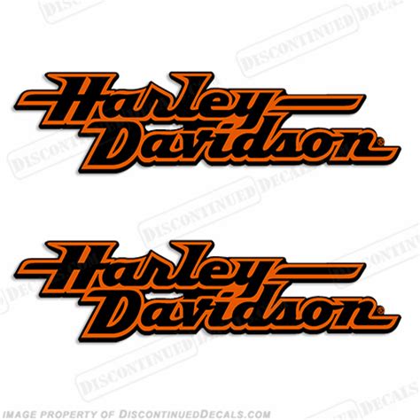 Harley Davidson Fuel Tank Motorcycle Decals Set Of 2 Style 2