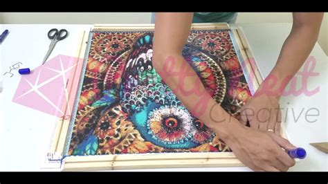 How To Frame Diamond Paintings By Stretcher Bars Pretty Neat Creative