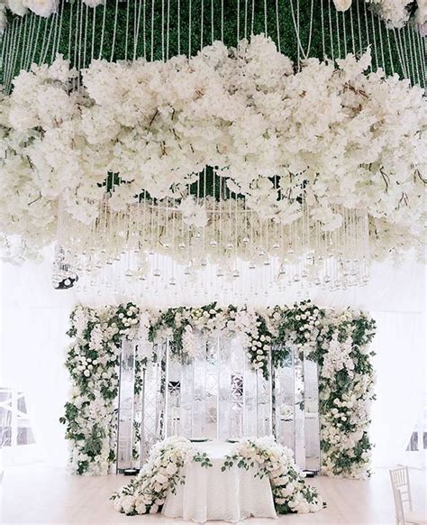 A Combination Of White Palette With Hints Of Greenery On A Nuptial