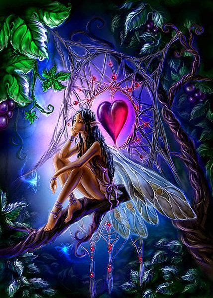 love fairy fées fantastiques art féérique elfe