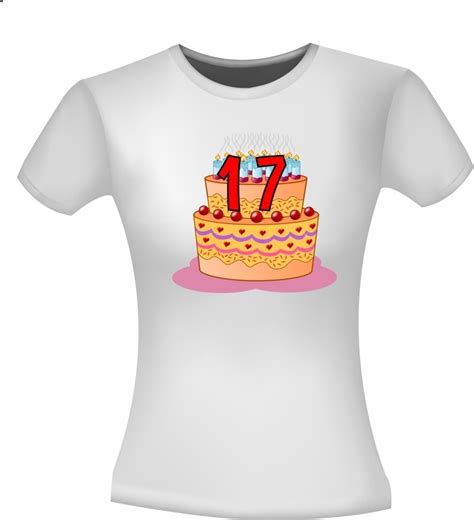 Verjaardag Shirt 17 Jaar Met Afbeelding Van