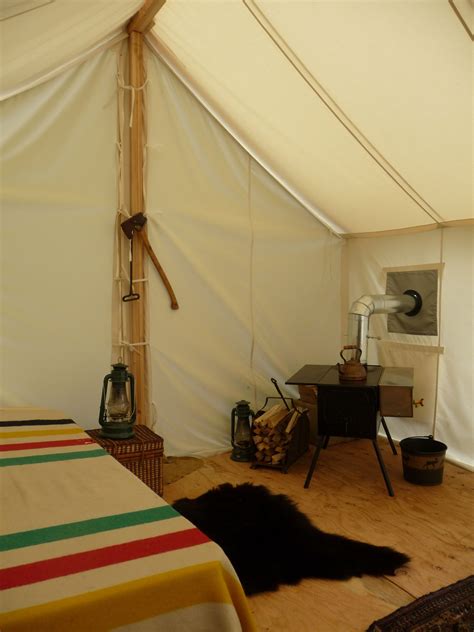 Inside Our Outpost Co Wall Tent Be On Walden Pond