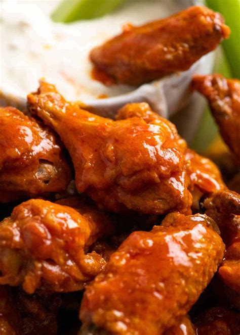 The wings can be fried, deep fried or even grilled but the place wings on hot grill and cook until done, about 10 minutes or until the internal temperature of wings reaches 175 185 f. Baked Buffalo Wings - ULTRA CRISPY!! | RecipeTin Eats