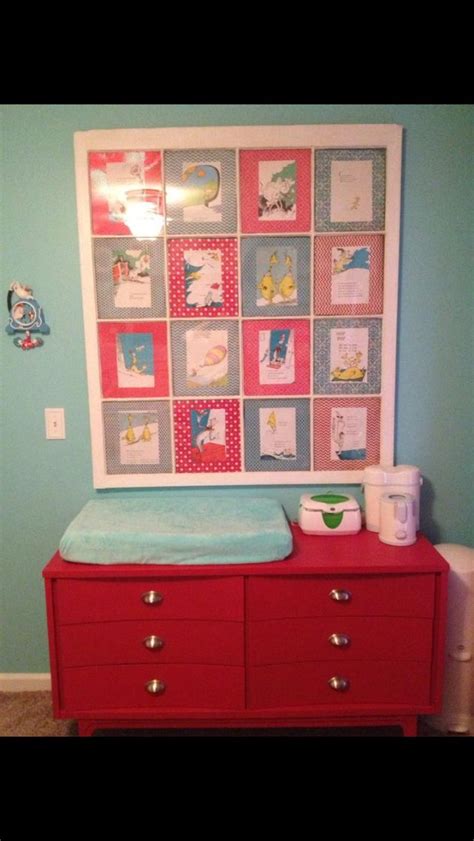 Vintage Red Dresser Changing Table Is Perfect For My Aqua And Red Dr